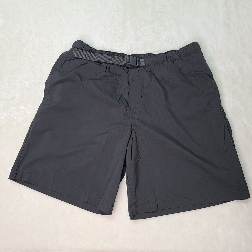 Columbia Flatwater Run Shorts Mens Medium Belted 8" Mesh Lined Nylon Hiking Swim